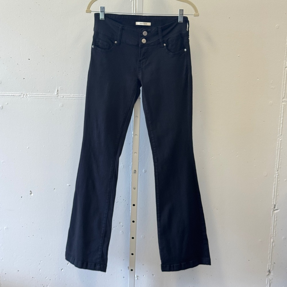 PacSun Low Rise Bootcut Jeans Black Size 25 860BT221090 Grunge Stretch
